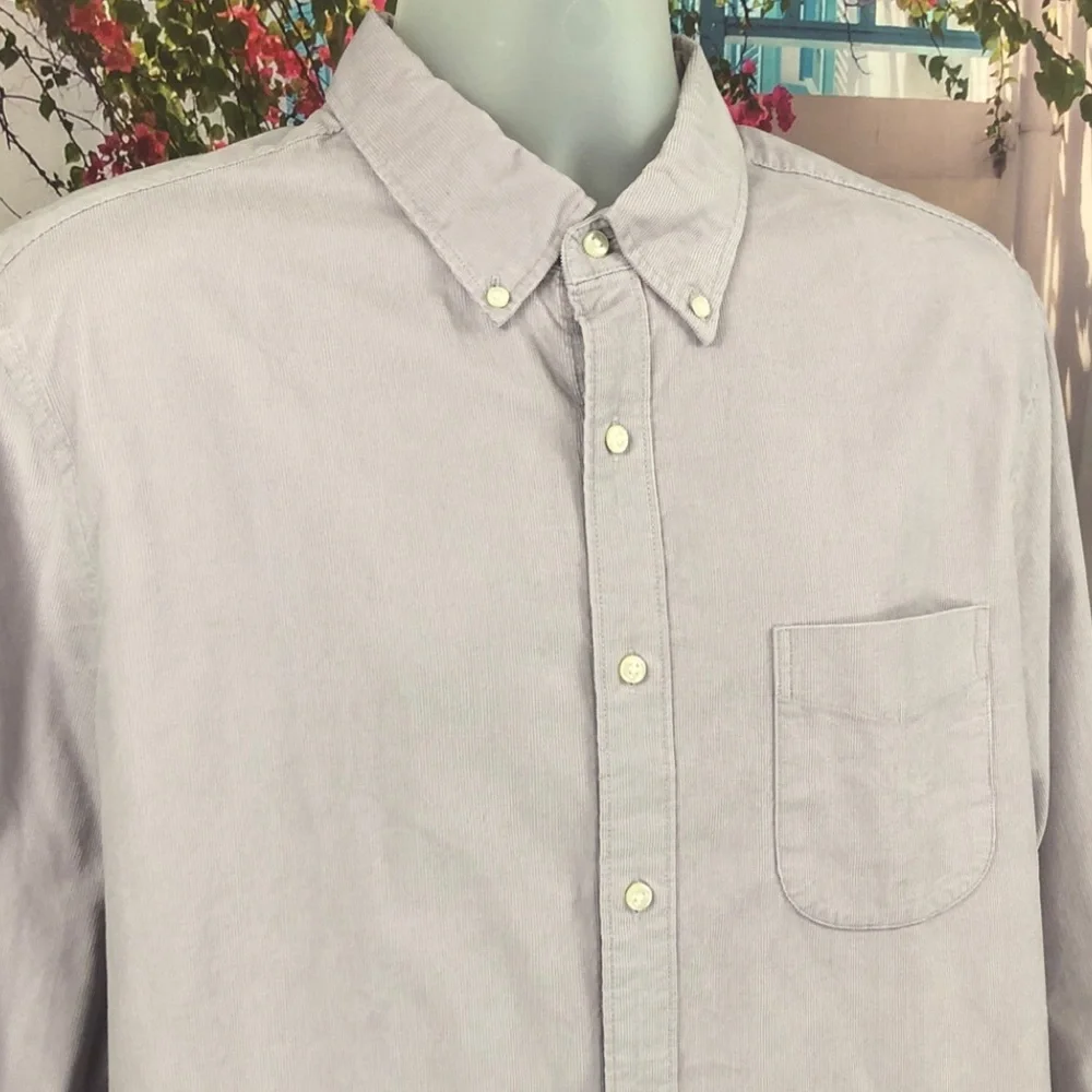 NWT J. Crew Lavender Corduroy Button Down Shirt